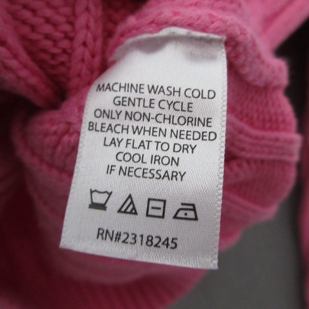 Vintage Vineyard Vines Sweater XS or Girl Large Pink Cable Knit Preppy Fisherman - Picture 4 of 10